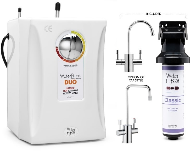 H20 Duo Hot/Cold Ambient Dispenser HiFlow Water Filters Au