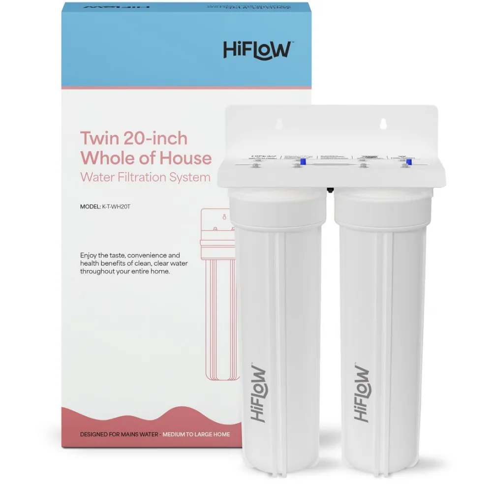 Twin 20-inch Whole of House <br>Water Filtration System</br>